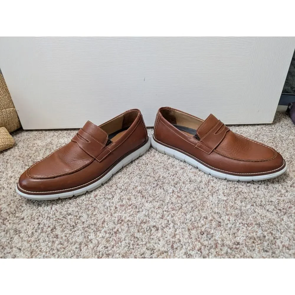 JOHNSON & MURPHY  Men's Casual Dress Shoes/Loafers size 8; Leather, Damage